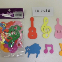 EH-1026E EVA Stickers (Music Notes and music instruments 18 pcs)