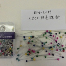 EH-2019 Approx 80 pcs of 3.8cm dressmaker pins with colours