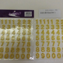 EH-1042C  EVA Glitter Sticker  (Numbers)