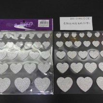 EH-1042D  EVA Glitter Sticker (Heart-shaped)