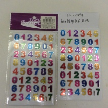 EH-2094     5 PCS   NUMBERS STICKERS