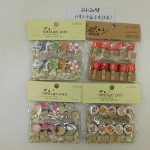 EH-2098      10 PCS   WOODEN CLIPS