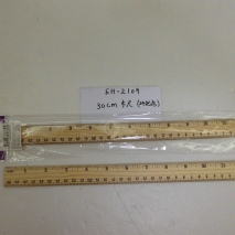 EH-2109     30cm  Wooden ruler    (24 PCS/POLYBAG)