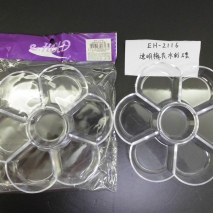 EH-2116    Floral water colour dish (transparent)      12 pcs/box