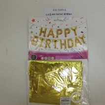 EH-3064       Happy Birthday in aluminium foil