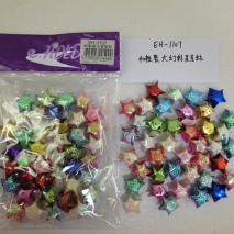 EH-1107         40 pcs  big folded lucky star    24 pack/box