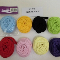 EH-1111  5 yards colored cotton rope       (20 pcs /polybag)